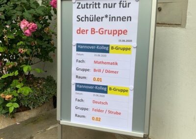 Klausuren in getrennten Gruppen