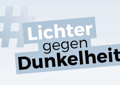 Lichter gegen Dunkelheit - Logo