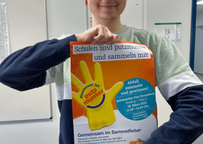 Hannover ist putzmunter: Schüler*innen sammeln Müll.