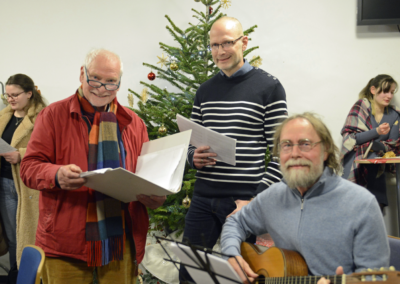 Weihnachtsfeier am Abendgymnasium - Gesang