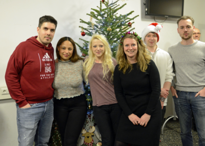 Weihnachtsfeier am Abendgymnasium - das Organisationsteam