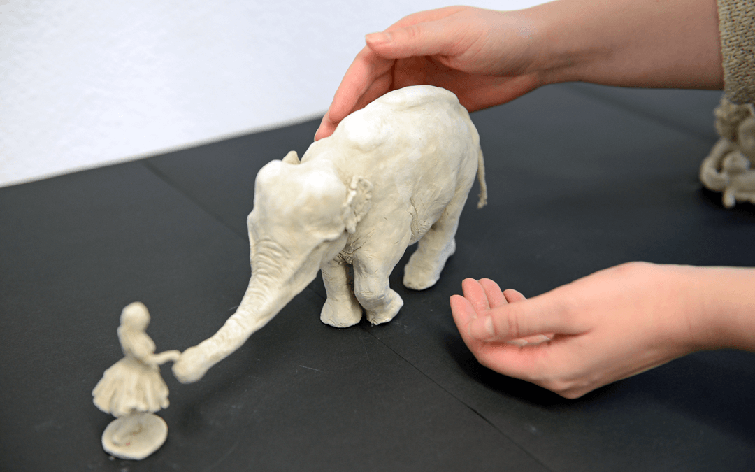 Plastik eines Elefanten